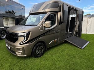 Oakley 3.5t horsebox with side ramp lowered