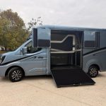 Oakley 3.5t side view with ramp down and partition open