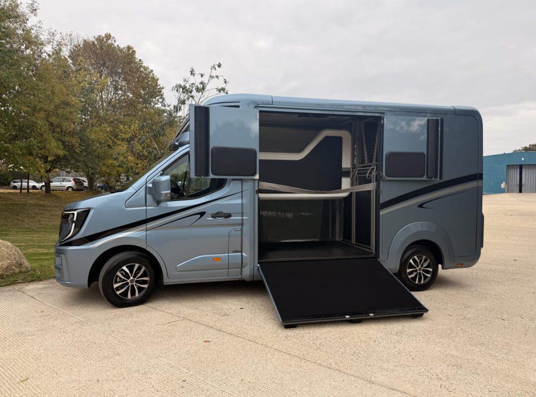 Oakley 3.5t side view with ramp down and partition open