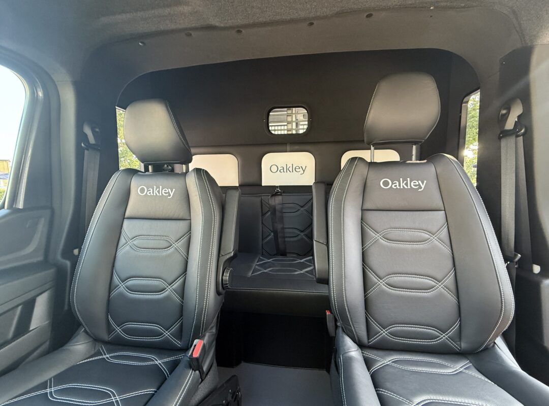 Oakley 3.5t cab with embroidered leather seats