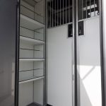 Stephex AKX 3.5t grooms area with tack shelving
