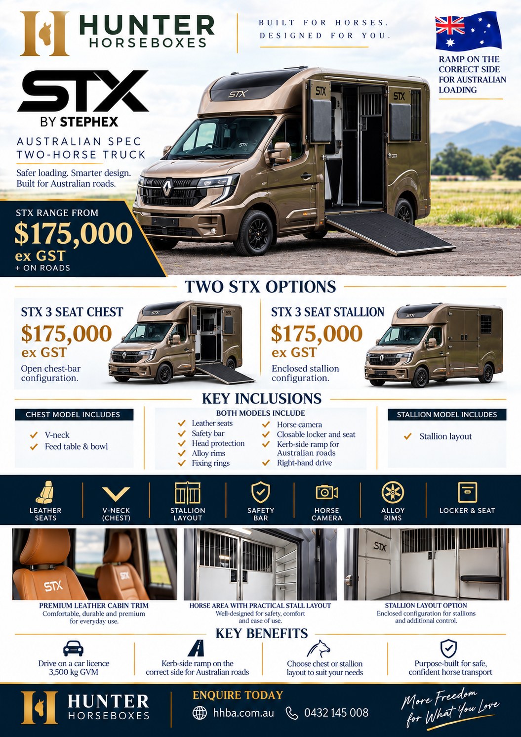 Stephex STX 3.5T 3-seat brochure preview